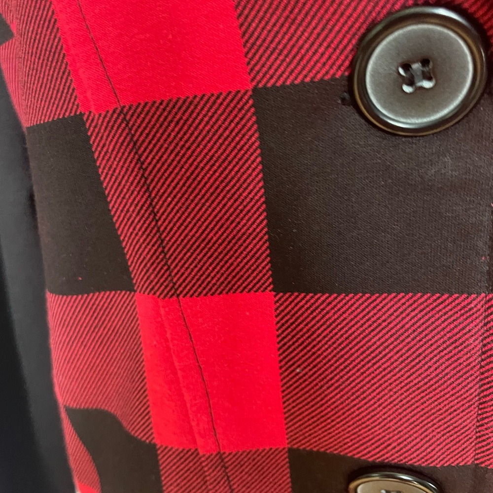 Currants Checked Flannel Jacket, Size L - Picture 5 of 10